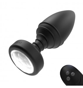 Yunman - Light Up Anal Plug (Chargeable - Black)